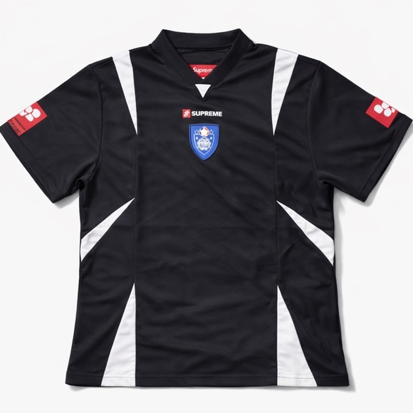 Supreme Other - Supreme Crest Soccer Black Jersey Size Medium